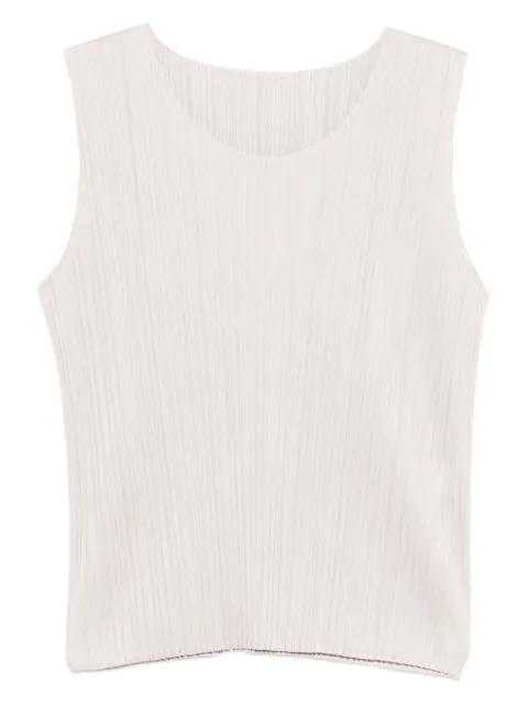 Pleats Please Issey Miyake pleated sleeveless top