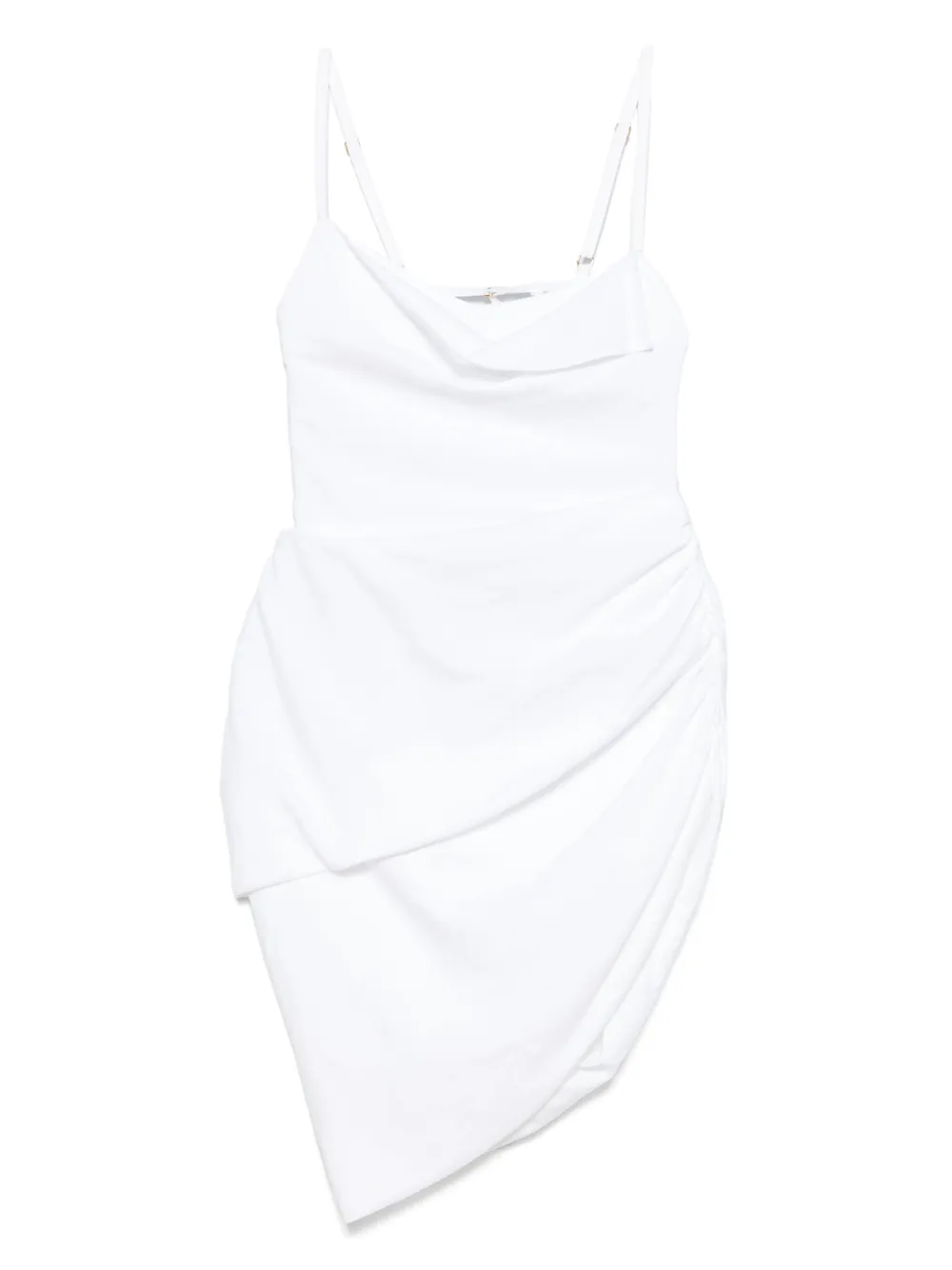 Jacquemus The Saudade asymmetrische jurk Wit