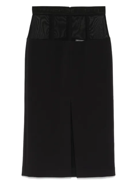 Elisabetta Franchi crepe midi skirt