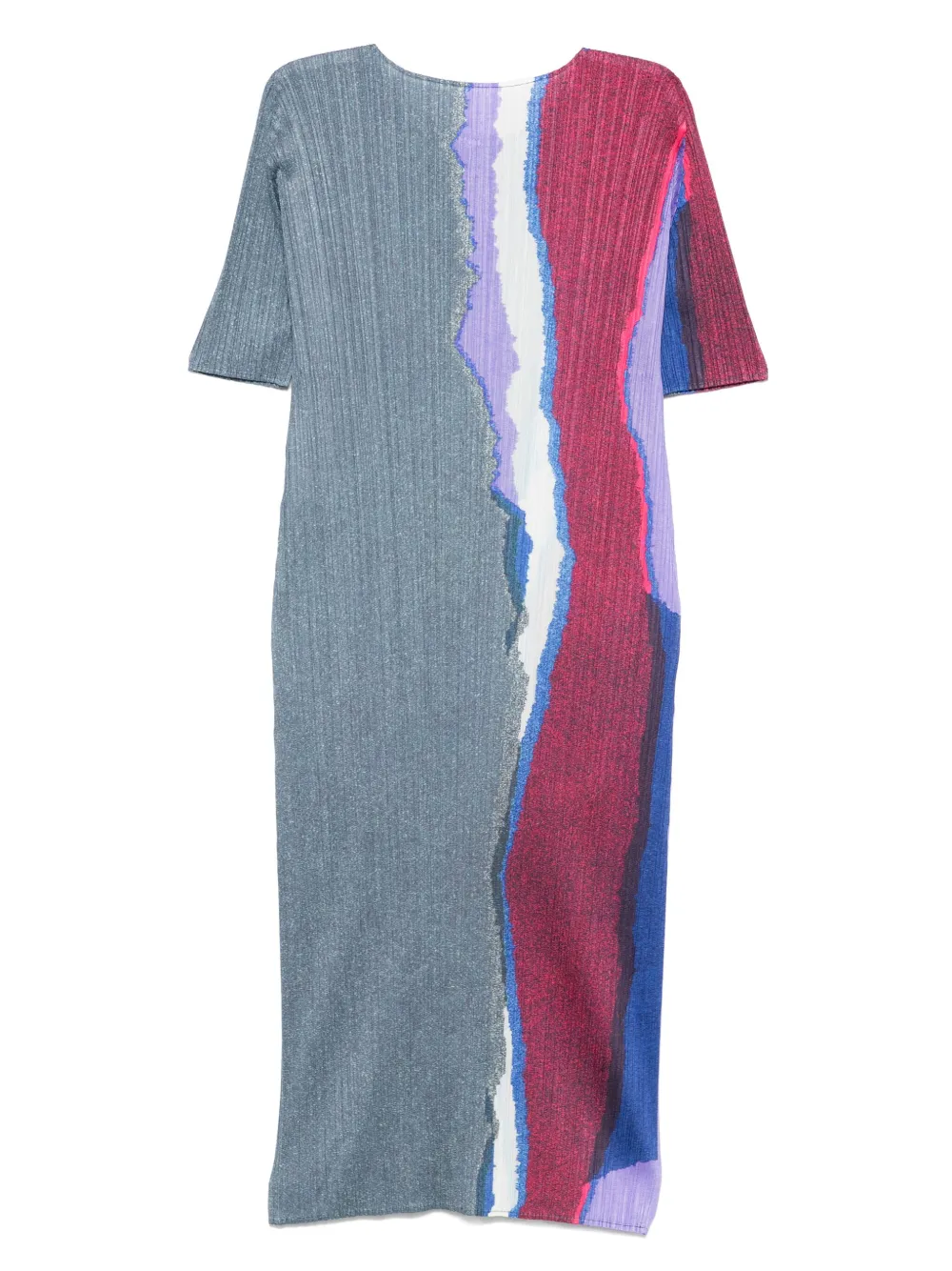 Pleats Please Issey Miyake Grainy Colors midi-jurk - Grijs