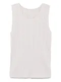 Pleats Please Issey Miyake pleated tank top - Neutrals