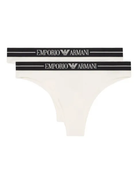 Emporio Armani logo-waistband briefs (pack of two)