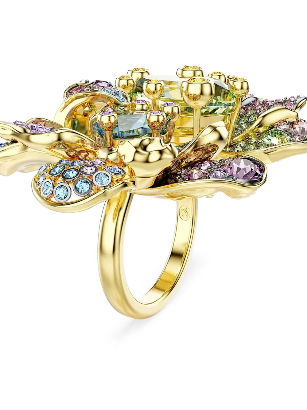 Swarovski Idyllia クリスタル リング - ゴールドトーン Swarovski Idyllia クリスタル リング - ゴールドトーン