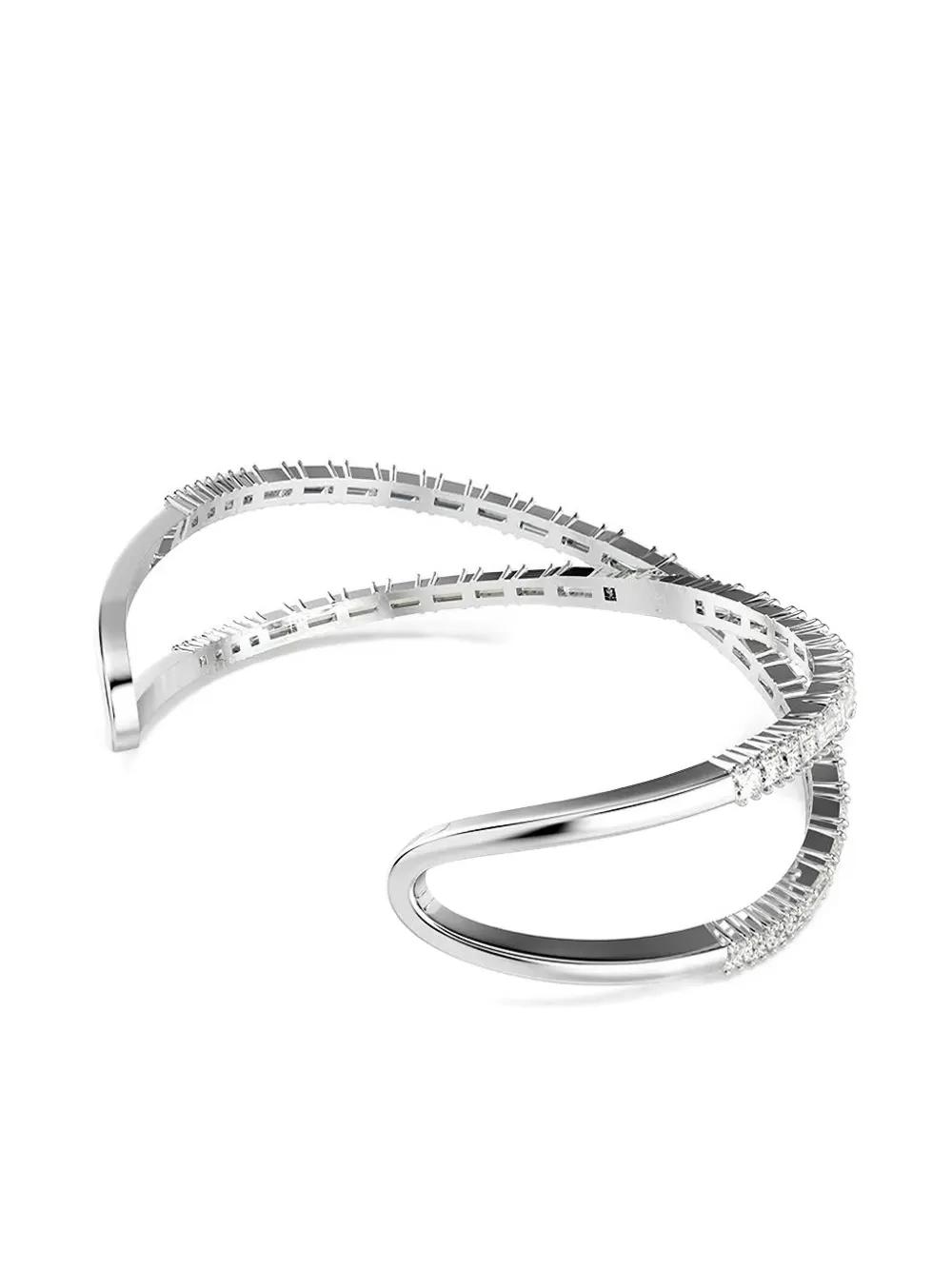 Swarovski Hyperbola cuff bracelet - Zilver