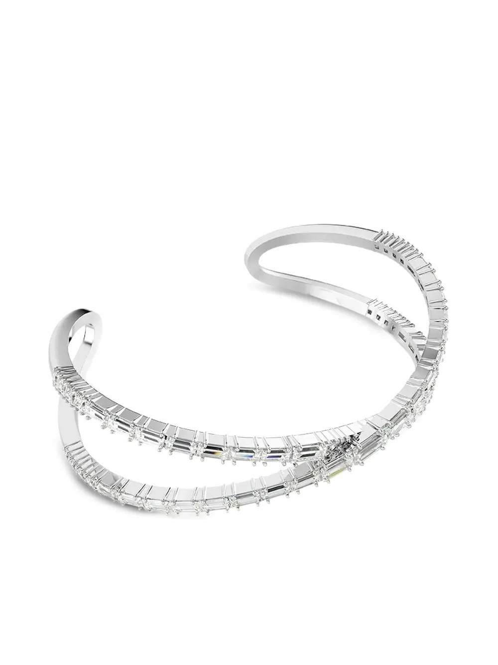 Swarovski Hyperbola cuff bracelet | Silver | Image 1