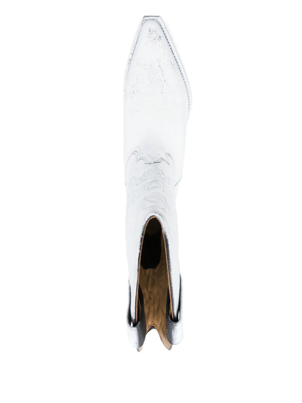 MM6 Maison Margiela Leren laarzen Wit