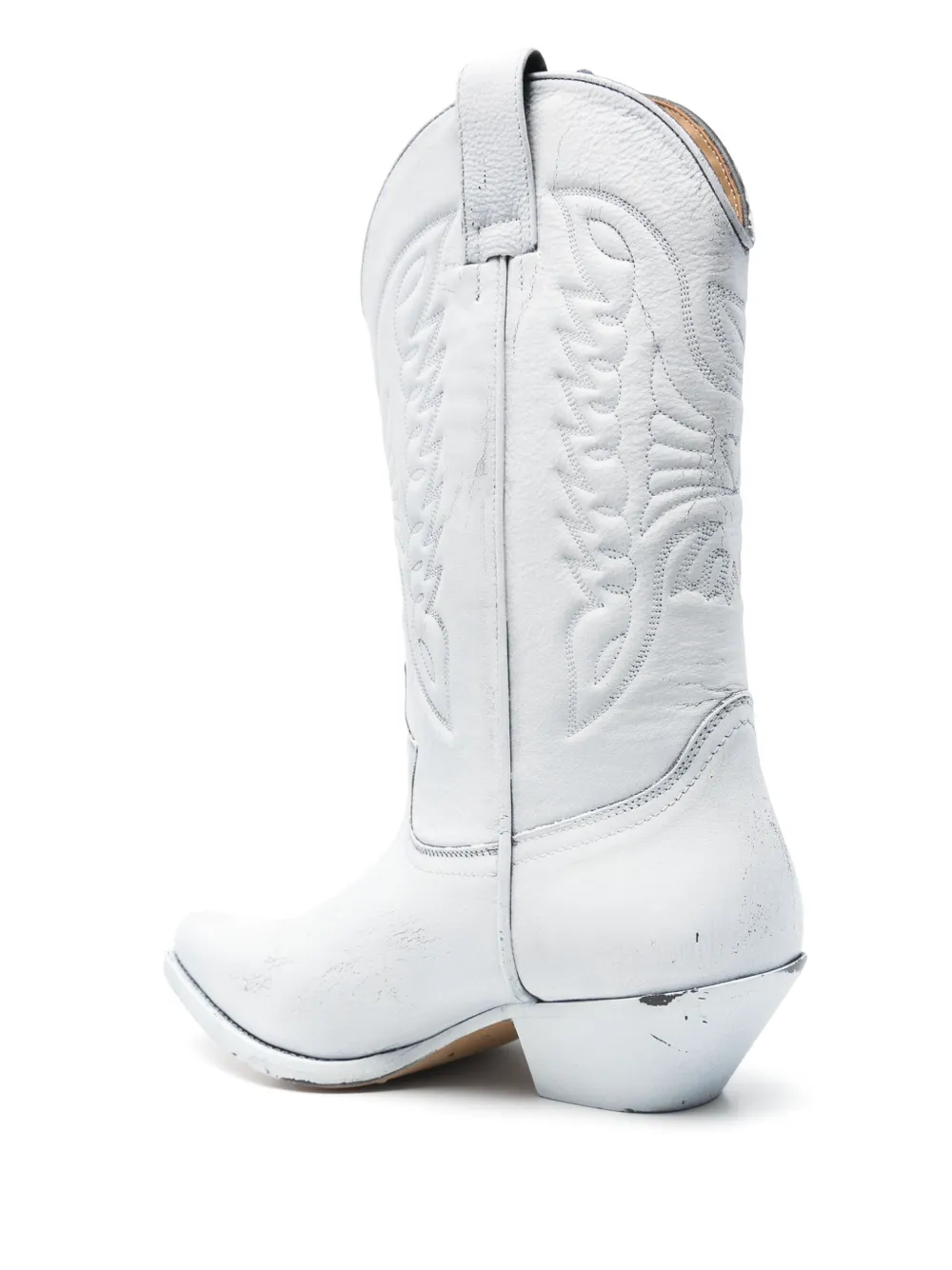 MM6 Maison Margiela Leren laarzen Wit