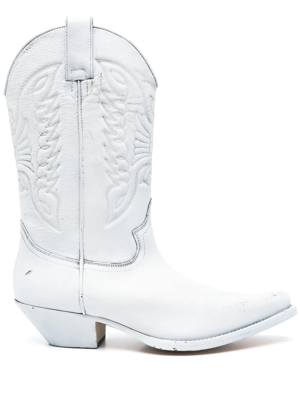 MM6 Maison Margiela Leren laarzen Wit