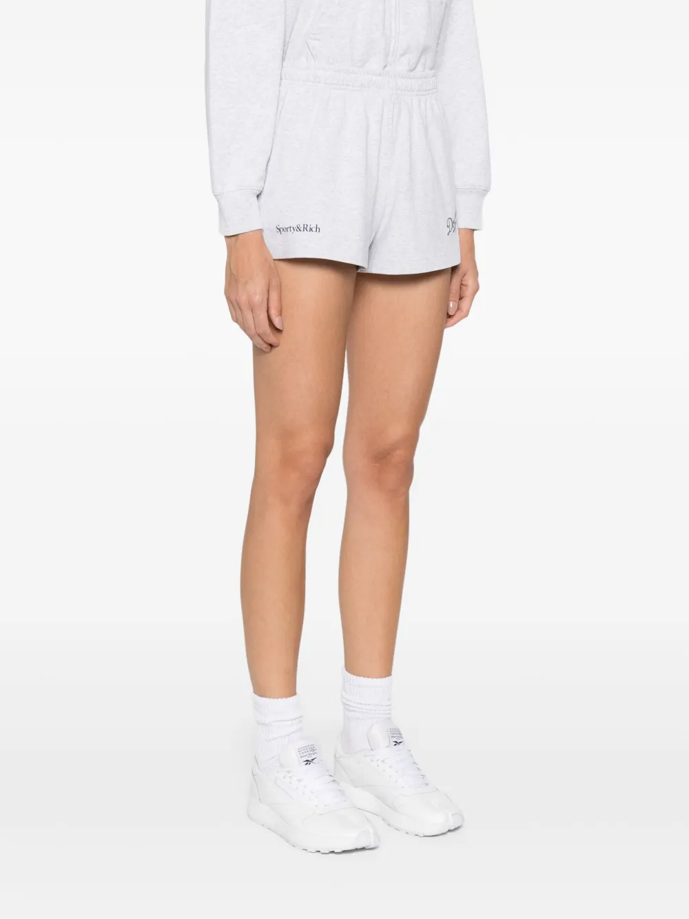 Sporty & Rich x Dodgers Serif Disco shorts Grijs