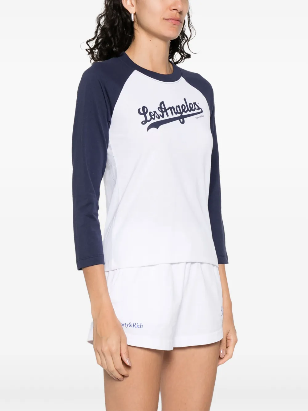 Sporty & Rich Dodgers Baseball T-shirt Wit
