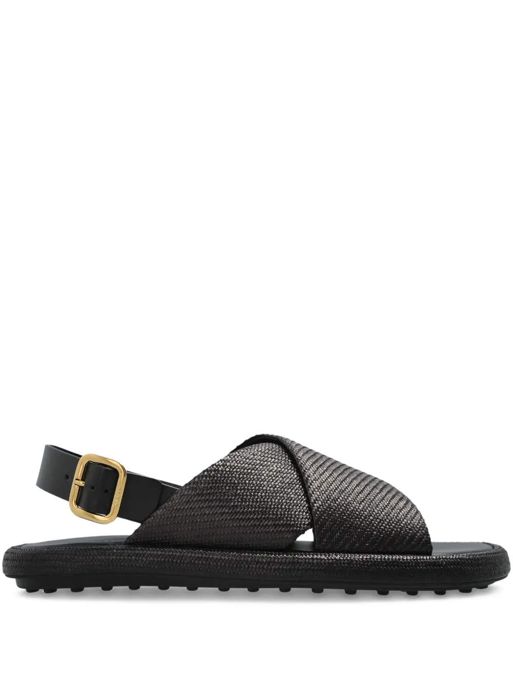 Tod's leather sandals Black