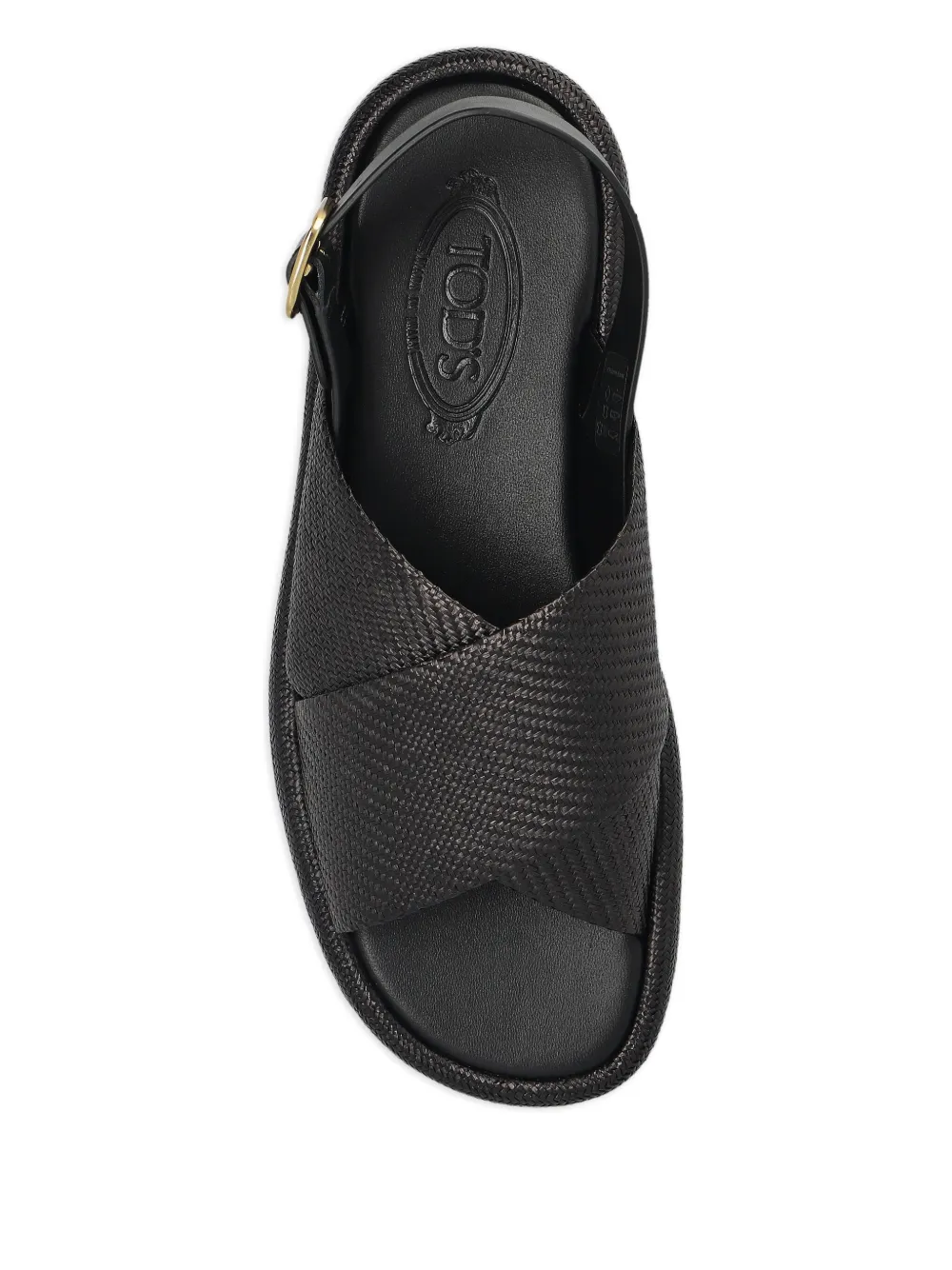 Tod's leather sandals Black
