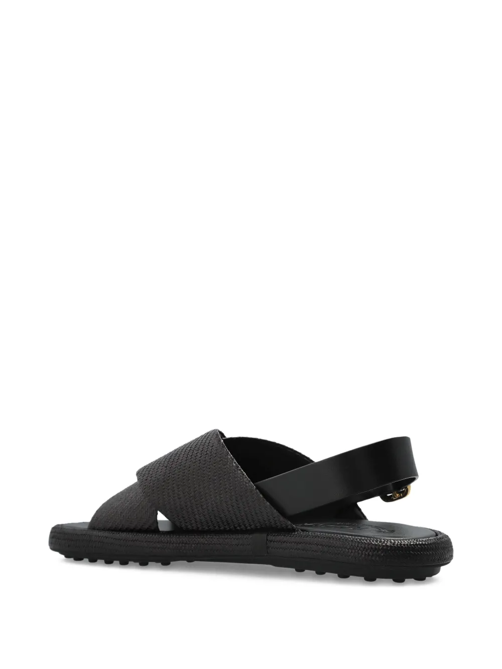 Tod's leather sandals Black