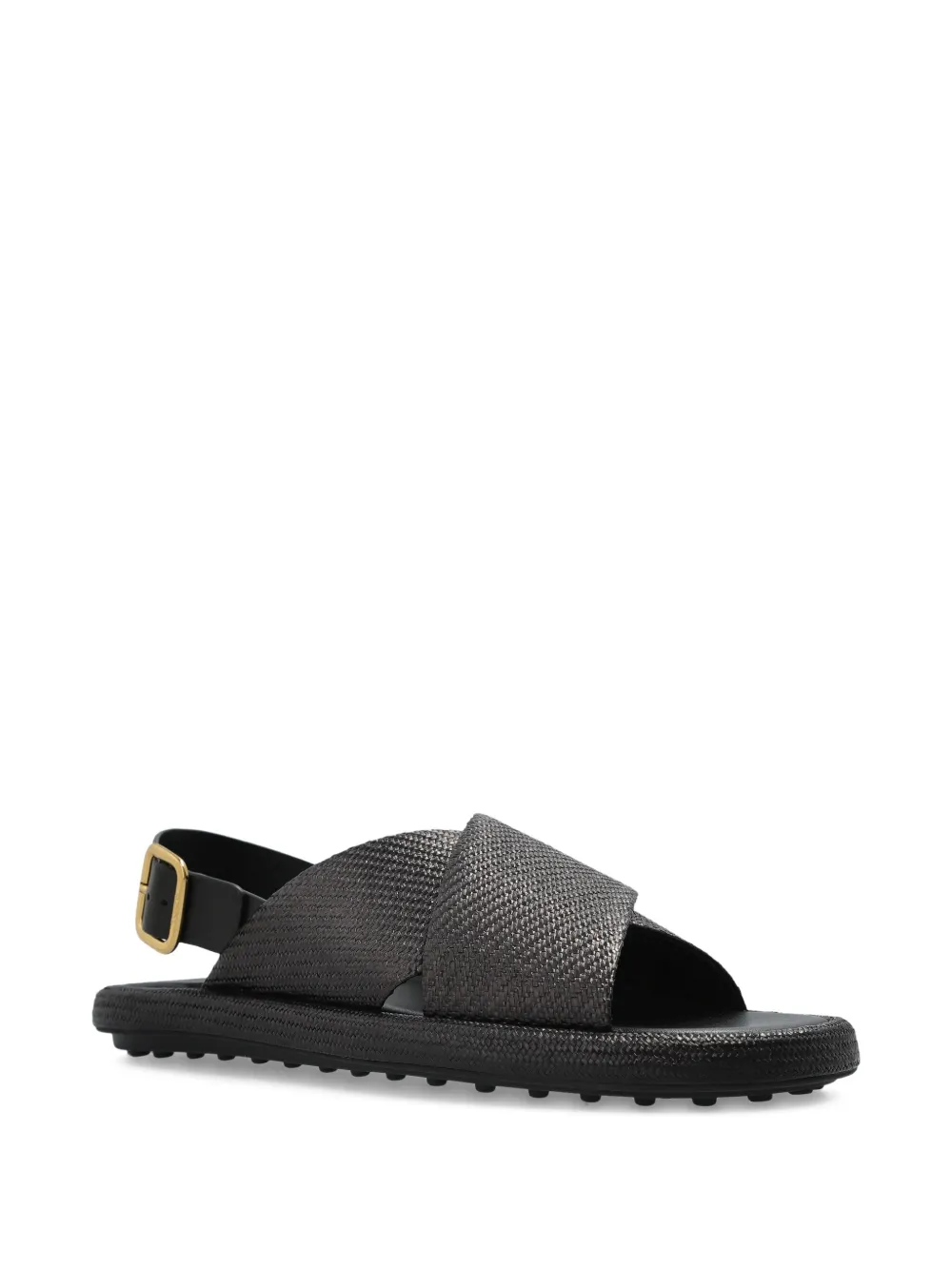 Tod's leather sandals - Zwart