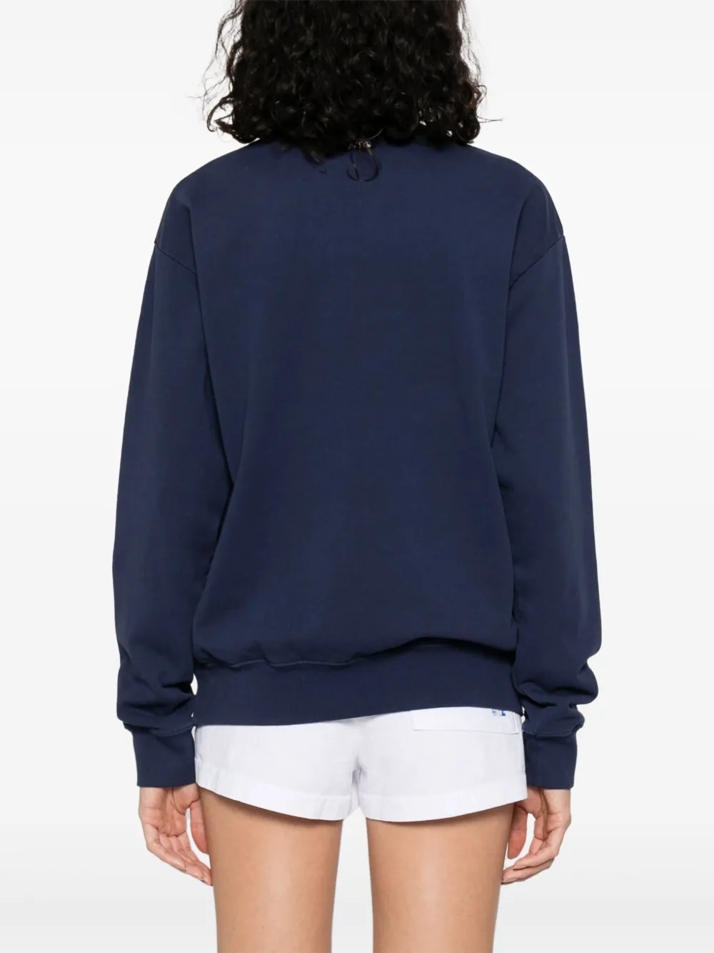 Sporty And Rich Womens Dark Navy Dodgers Round-neck Cotton-jersey Sweatshirt