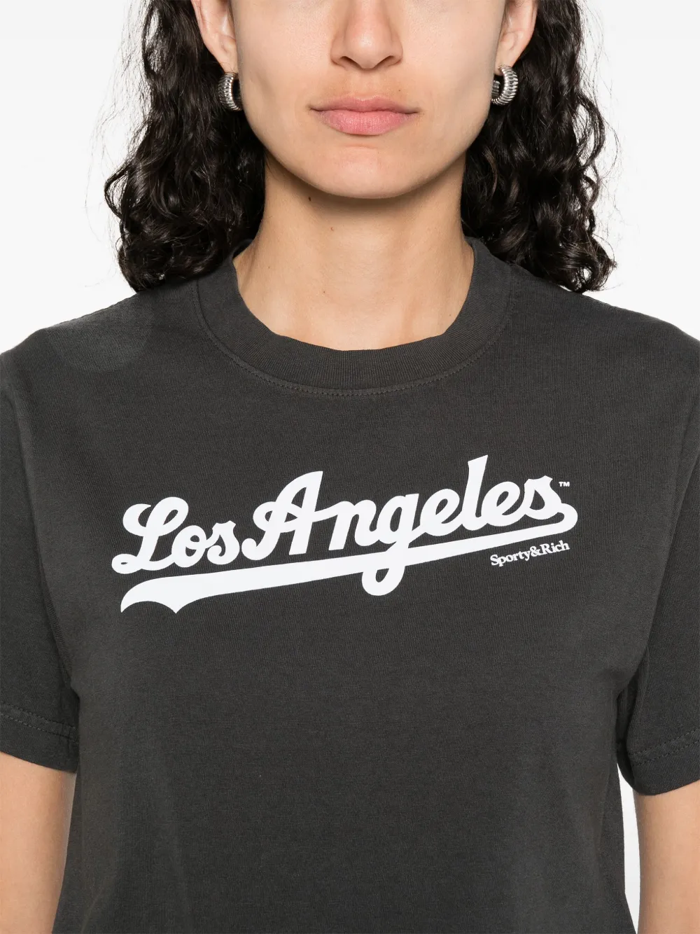 Sporty & Rich Dodgers T-shirt Zwart
