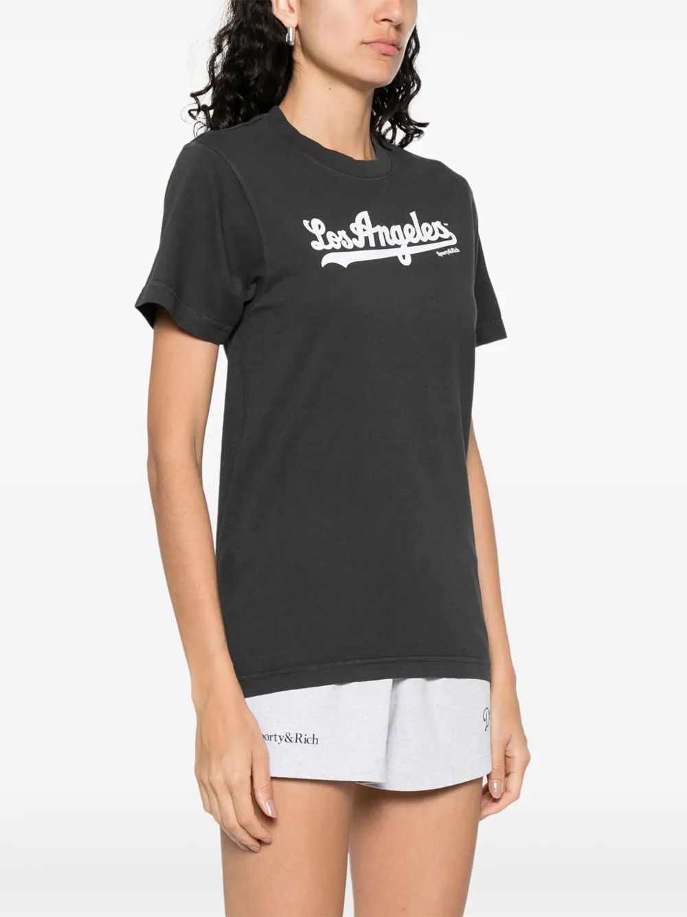 Sporty & Rich Dodgers T-shirt Zwart