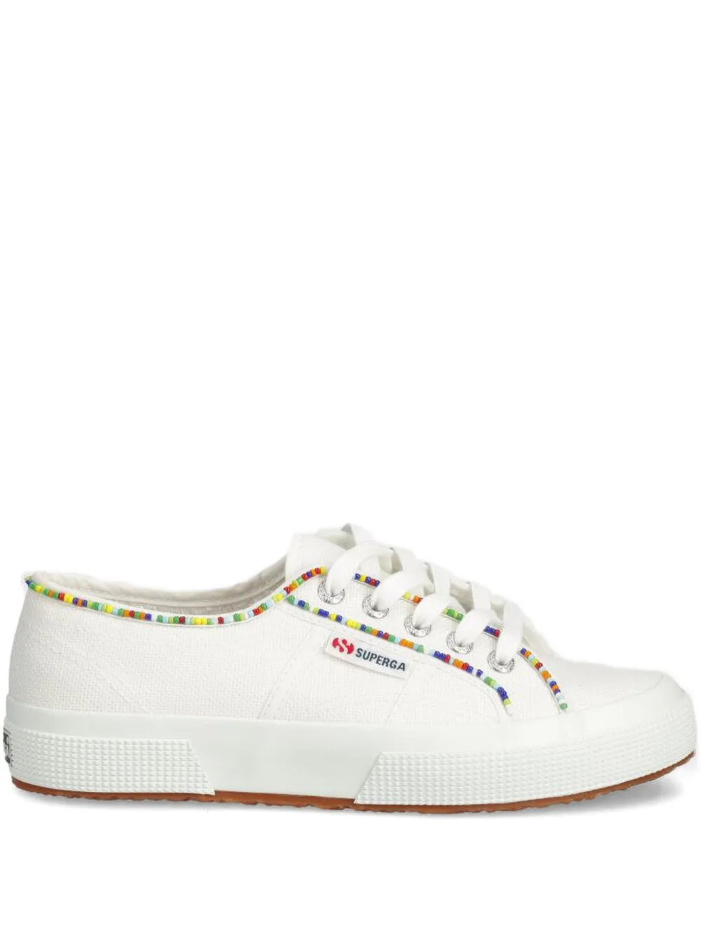 Superga 2750 Multicolorr Bead Sneakers In White