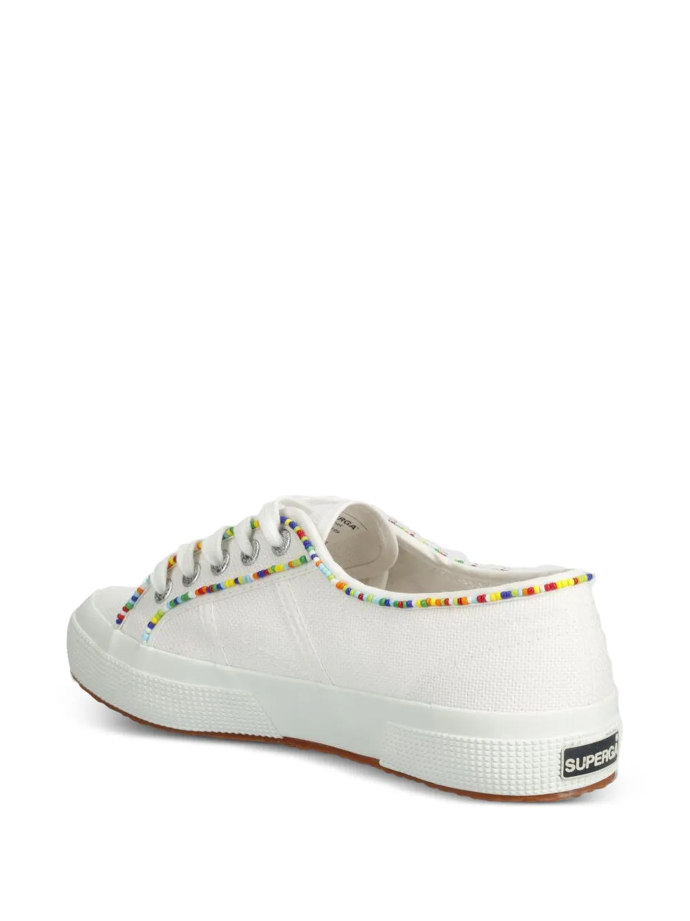 Superga 2750 Multicolorr Bead Sneakers In White