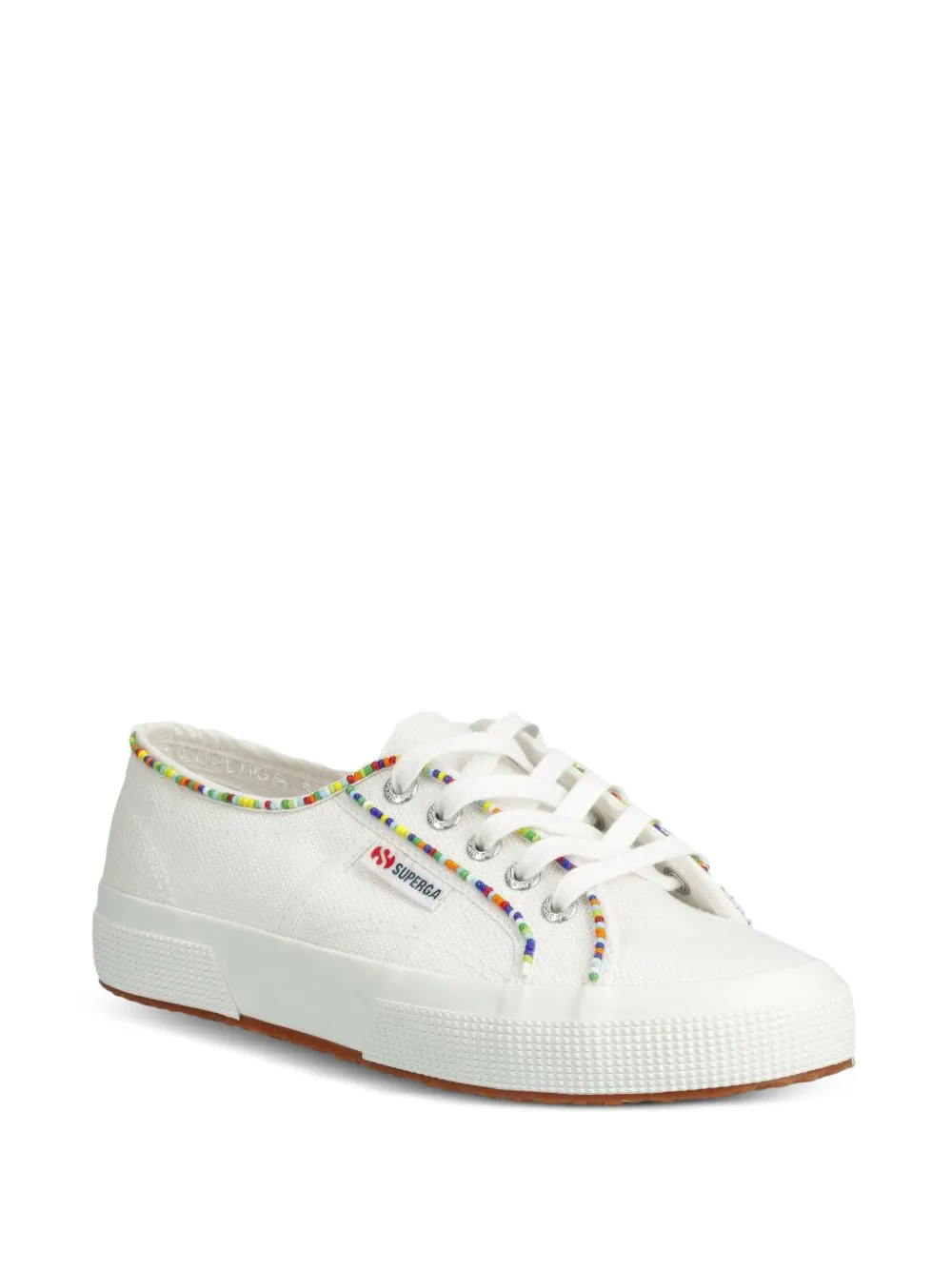 Superga 2750 Multicolorr Bead Sneakers In White
