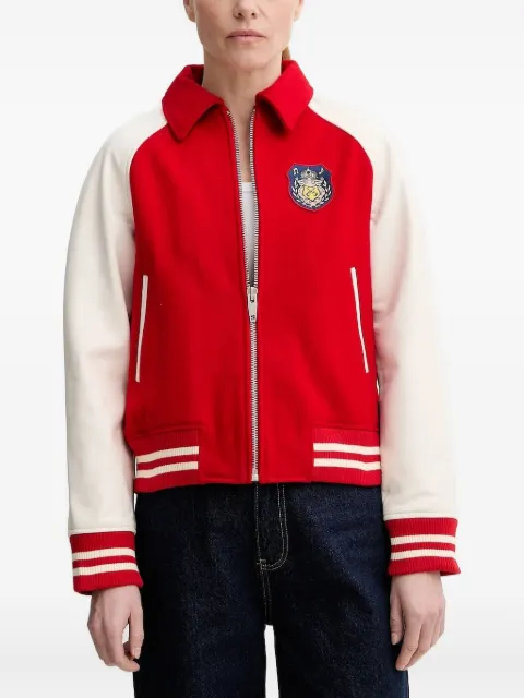 The Kooples varsity-patch jacket