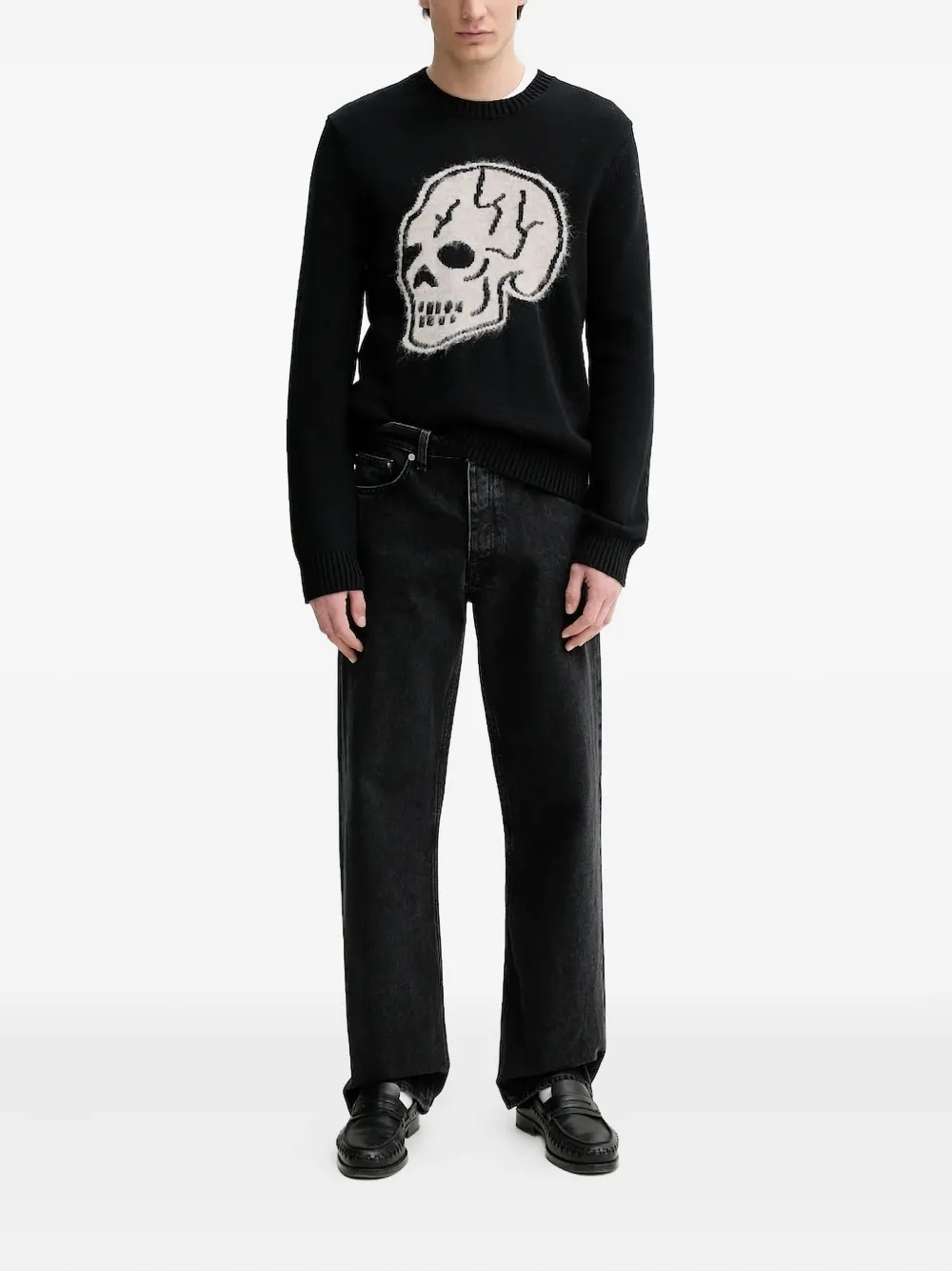 The Kooples skull-embellished sweater - Zwart