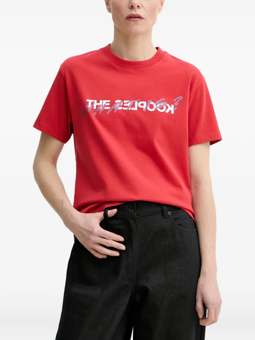 The Kooples playera de algodón con logo estampado | rojo | Image 1