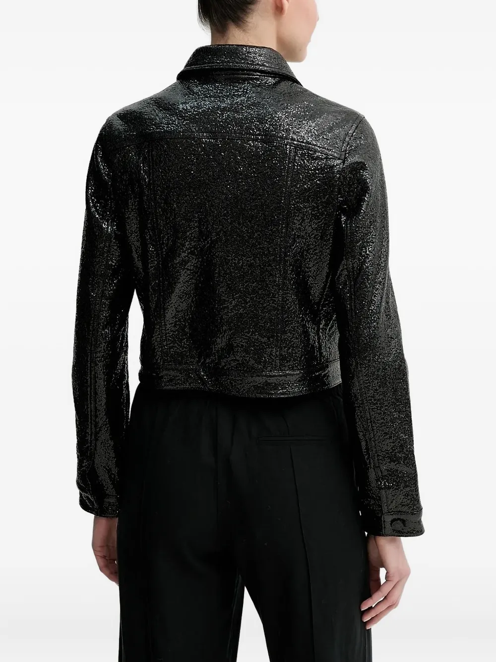 The Kooples Sequin-embellishment Jacket In Black