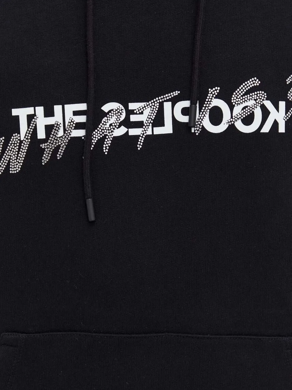 The Kooples Rhinestone-embellished Hoodie In Black