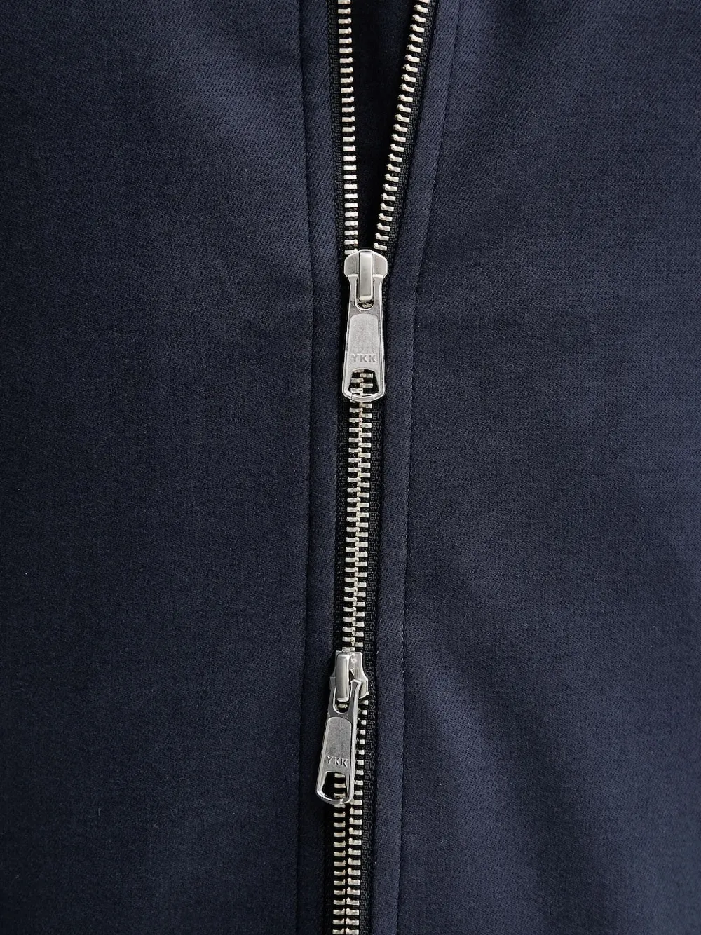 Les Deux zip-front jacket Blauw