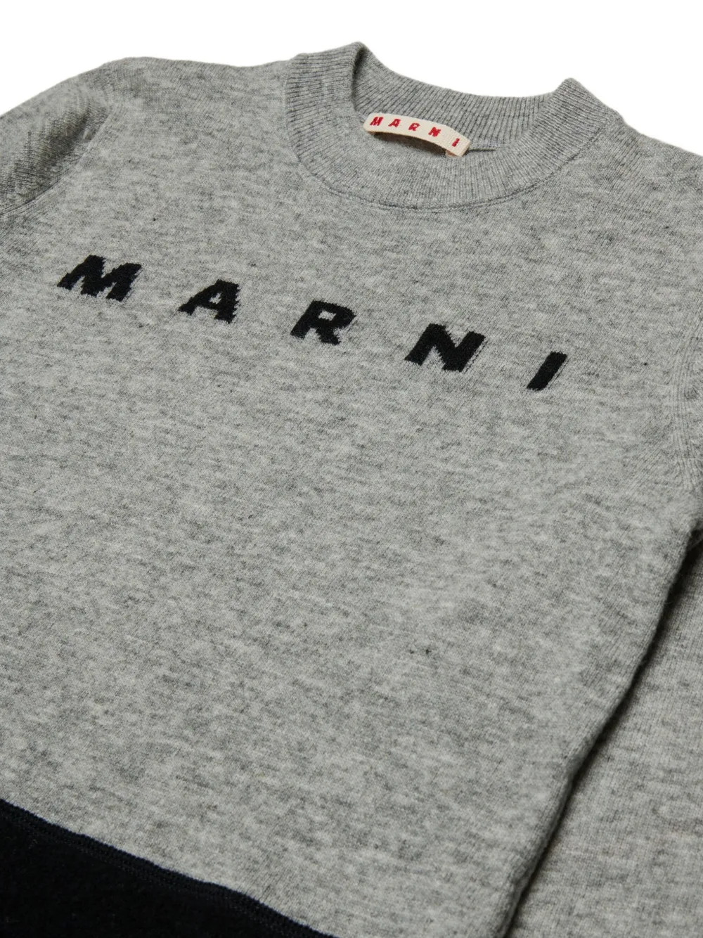 Marni Kids T-shirt met logoprint Grijs