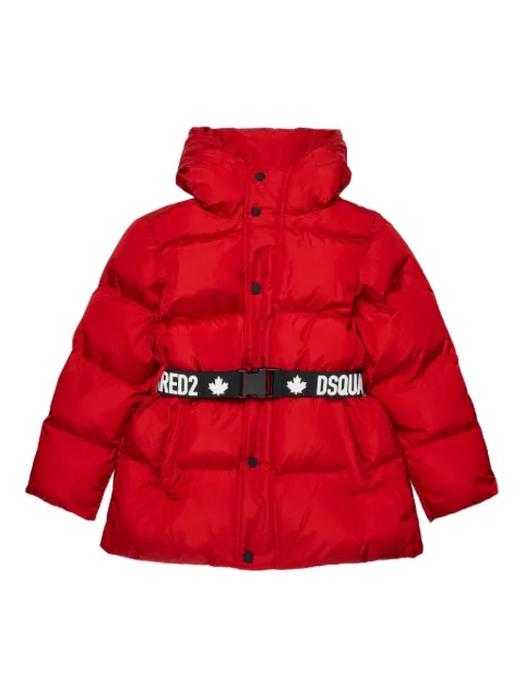 DSQUARED2 KIDS doudoune à taille ceinturée