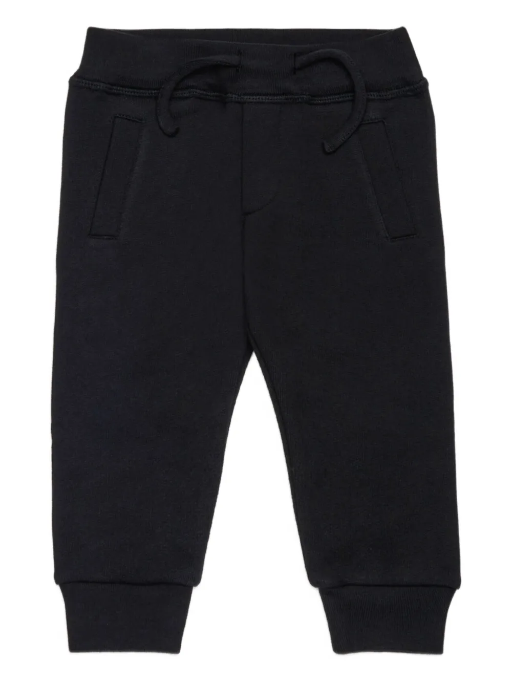 Dsquared2 Icon-print Drawstring Track Pants In Black