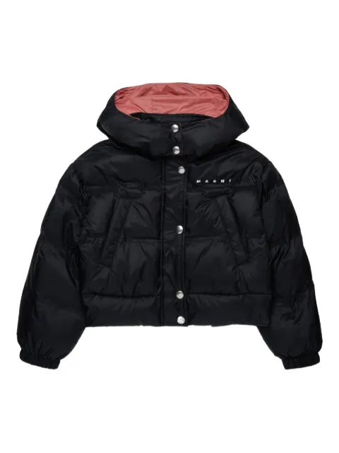 Marni Kids logo印花填充夹克