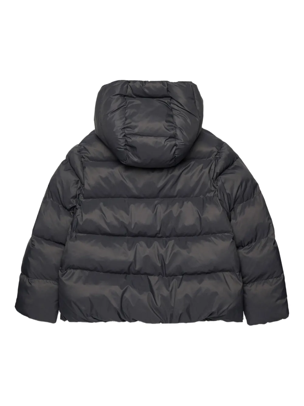 MAX&Co. Kids hooded puffer jacket Zwart