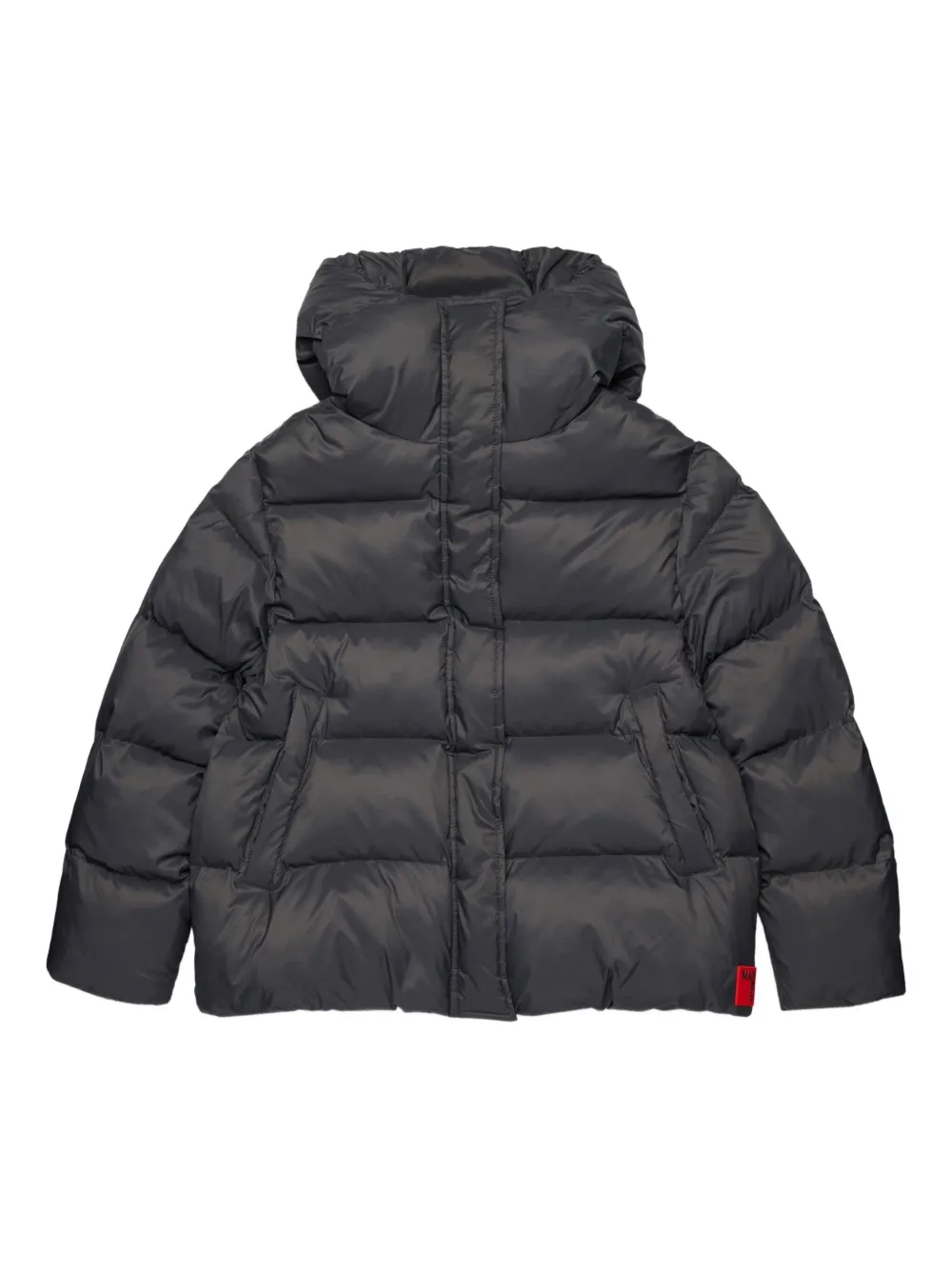 MAX&Co. Kids hooded puffer jacket Zwart