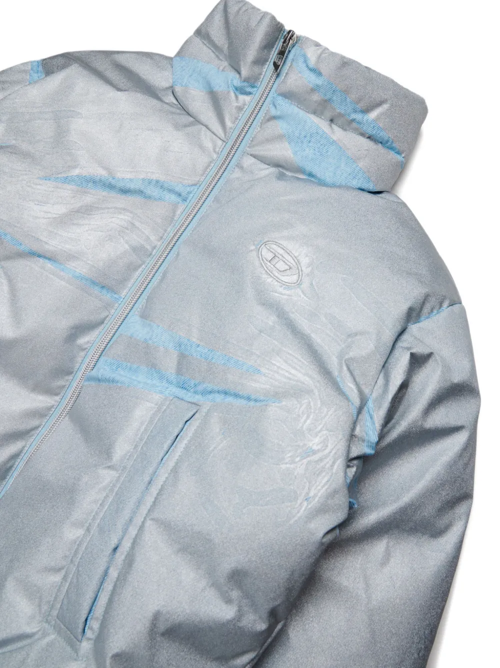 Diesel Kids Jack met hoge hals Blauw