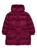 MAX&Co. Kids logo-patch padded coat - Red