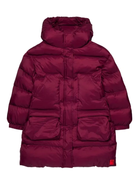 MAX&Co. Kids logo-patch padded coat