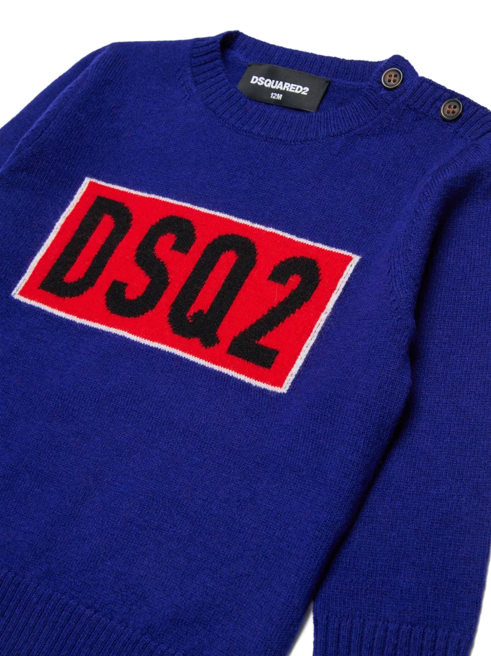 Dsquared2 Wool Sweater In Blue