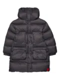 MAX&Co. Kids logo-patch puffer coat - Black