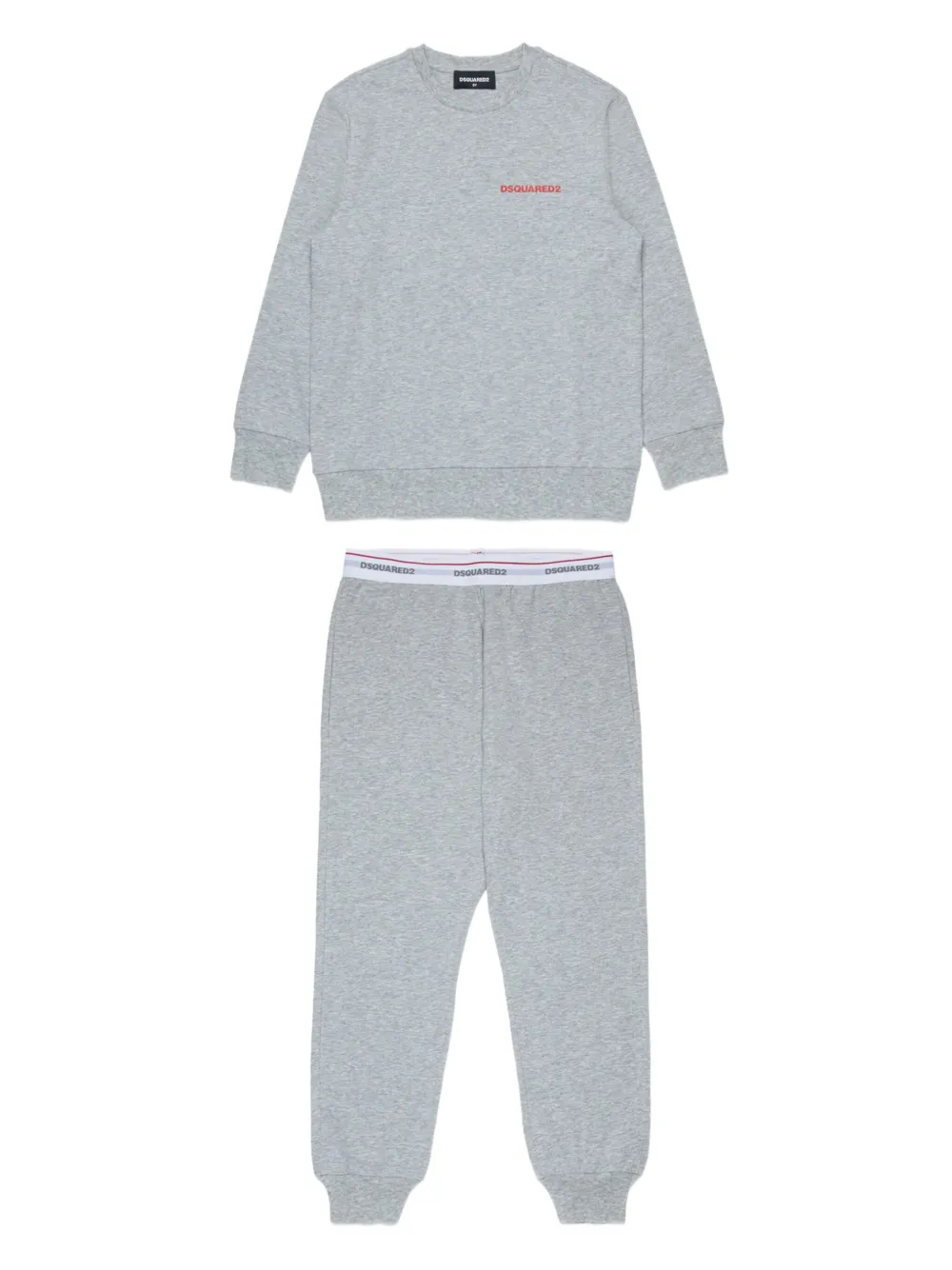 DSQUARED2 KIDS Pyjama met logoprint Grijs