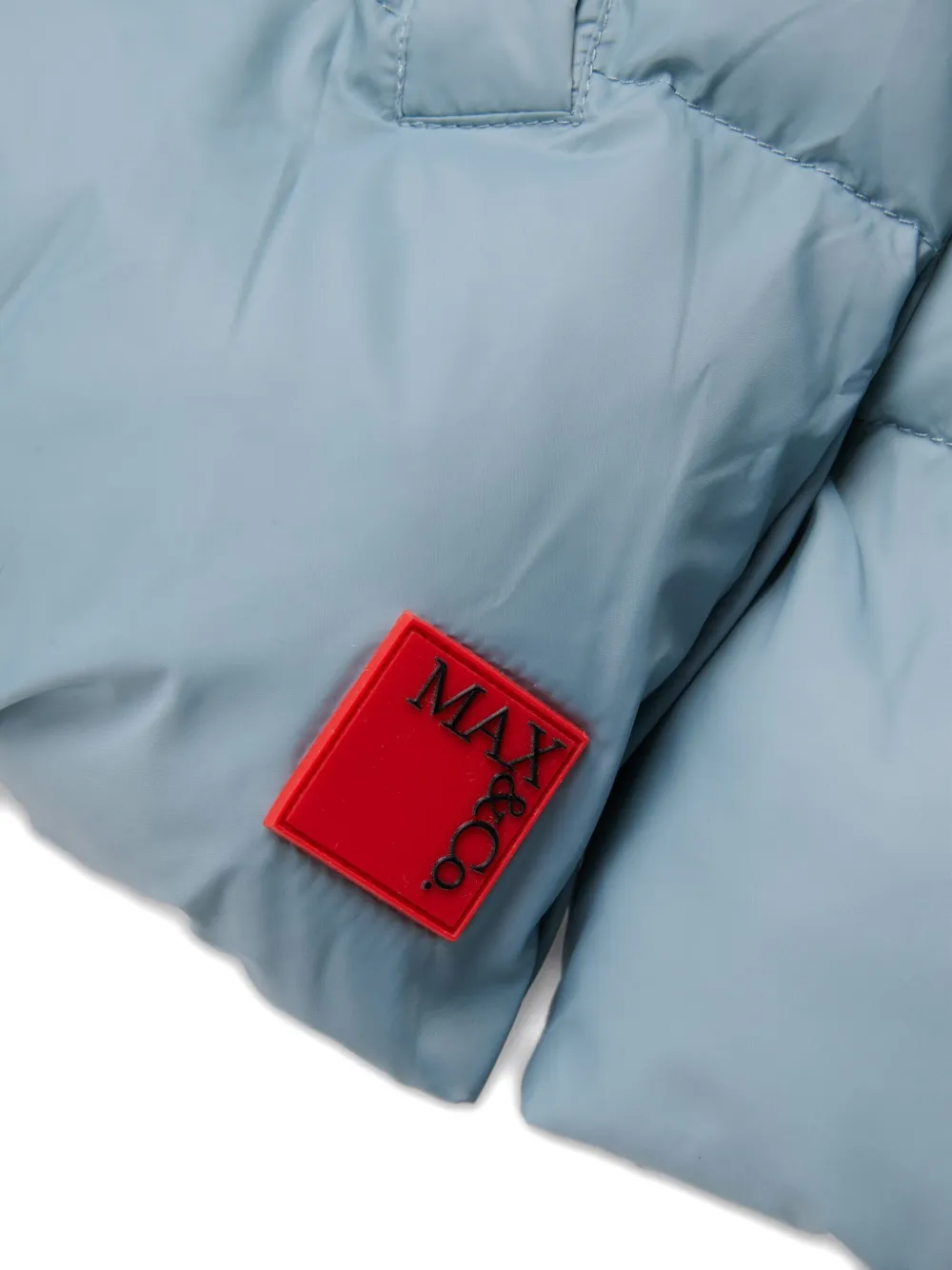 MAX&Co. Kids Gewatteerd jack met logopatch Blauw