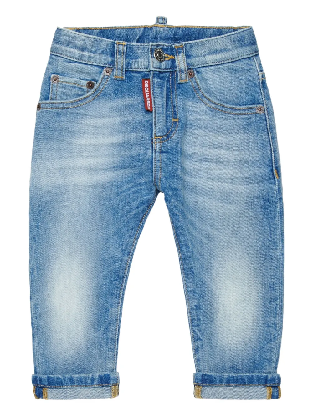 DSQUARED2 KIDS Straight jeans Blauw