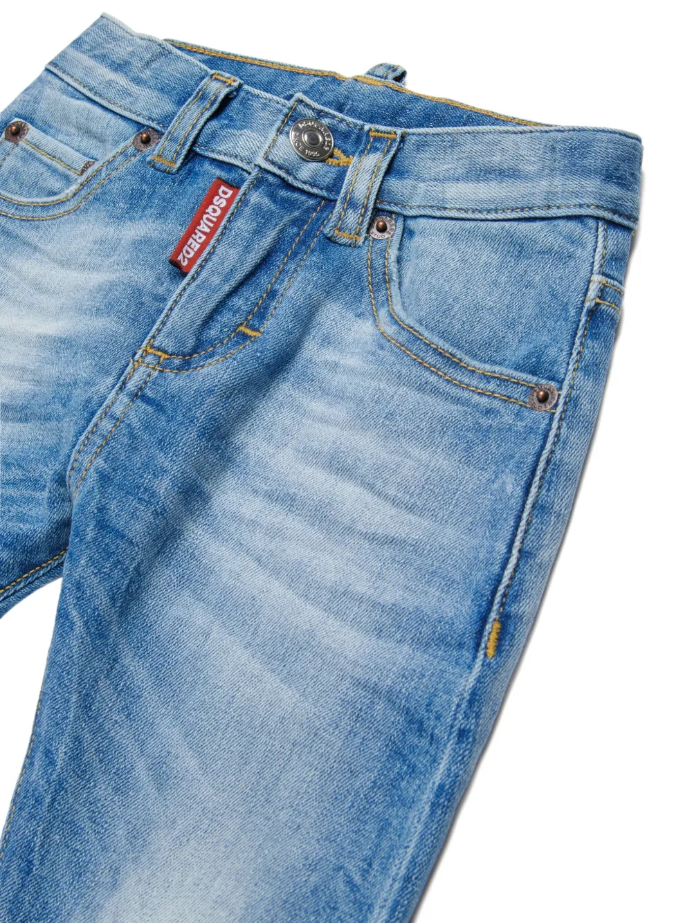 DSQUARED2 KIDS Straight jeans Blauw