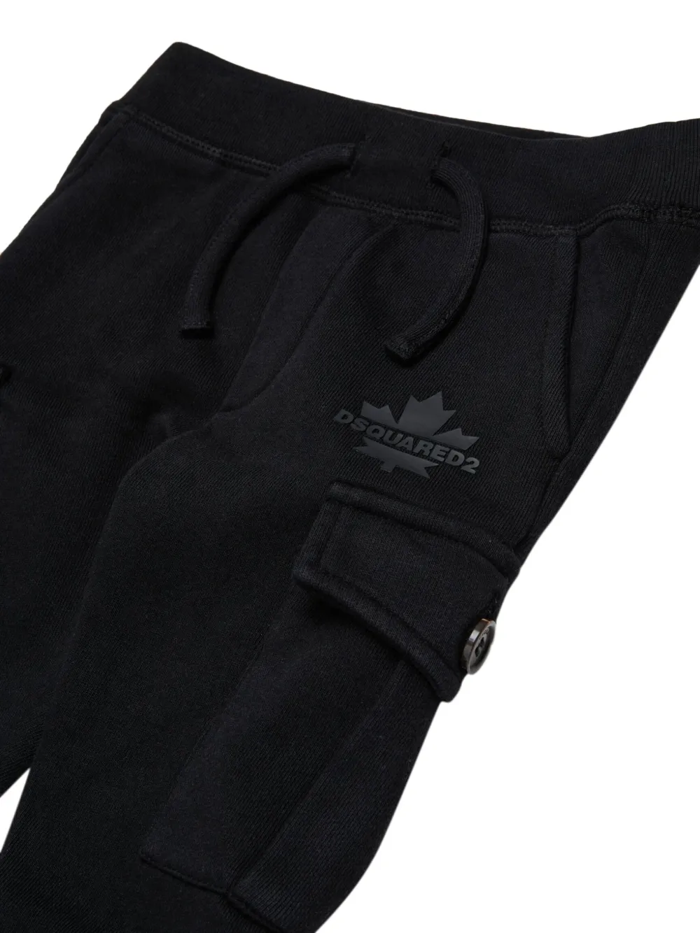 DSQUARED2 KIDS Broek met cargozak en logoprint Zwart