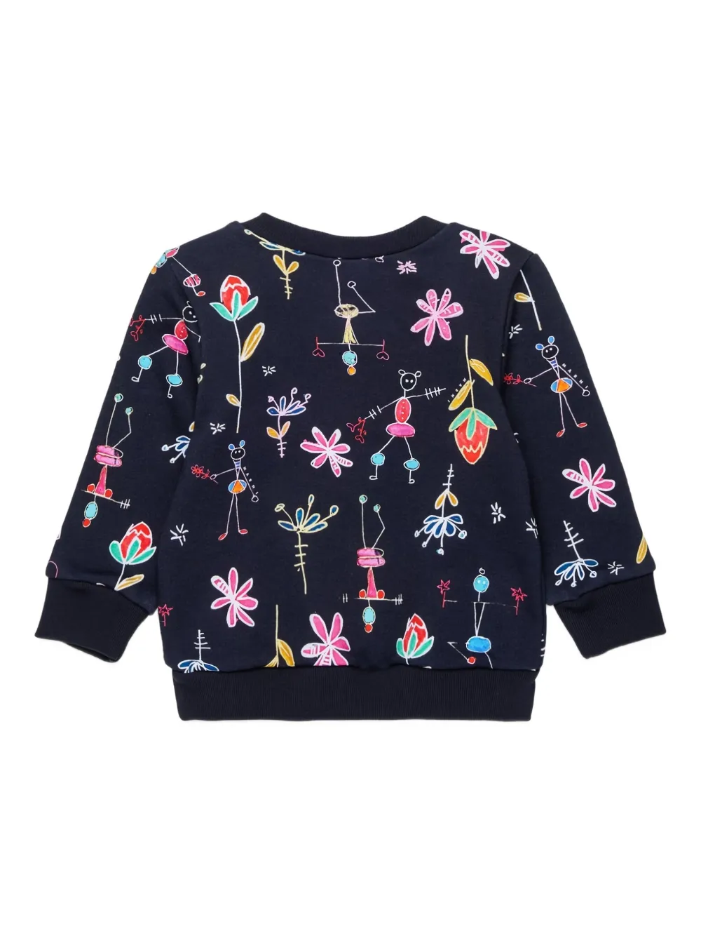 Marni Flower-print Sweatshirt In Blue