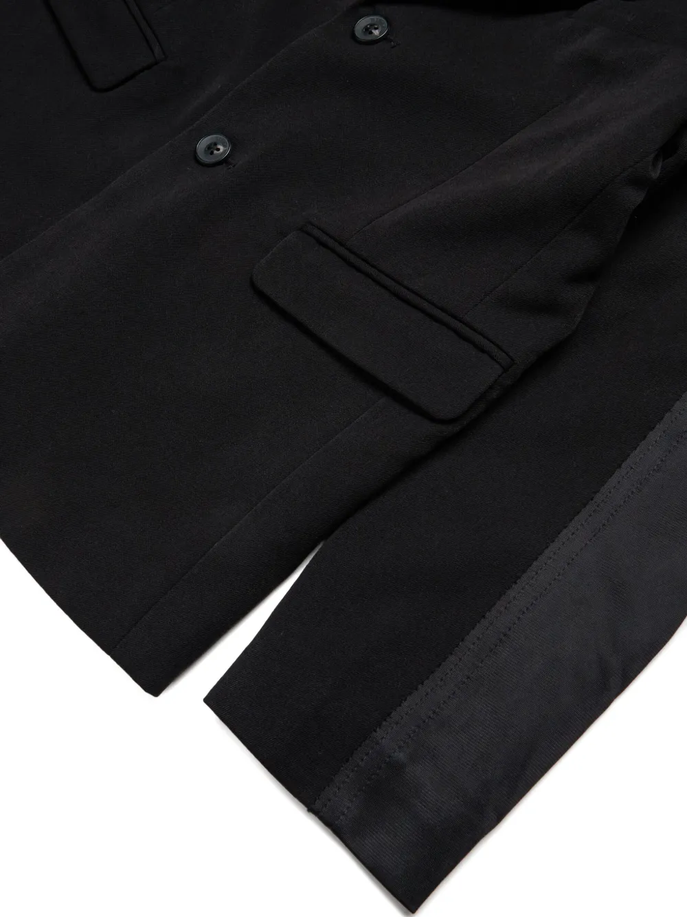 Diesel Kids Oval D blazer met dubbele rij knopen Zwart
