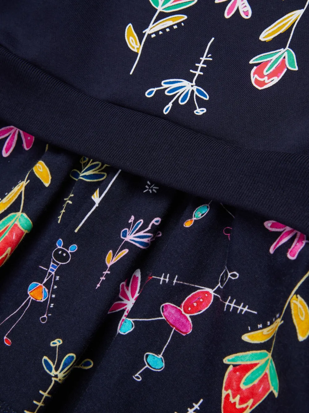 Marni Kids Gelaagde jurk Blauw