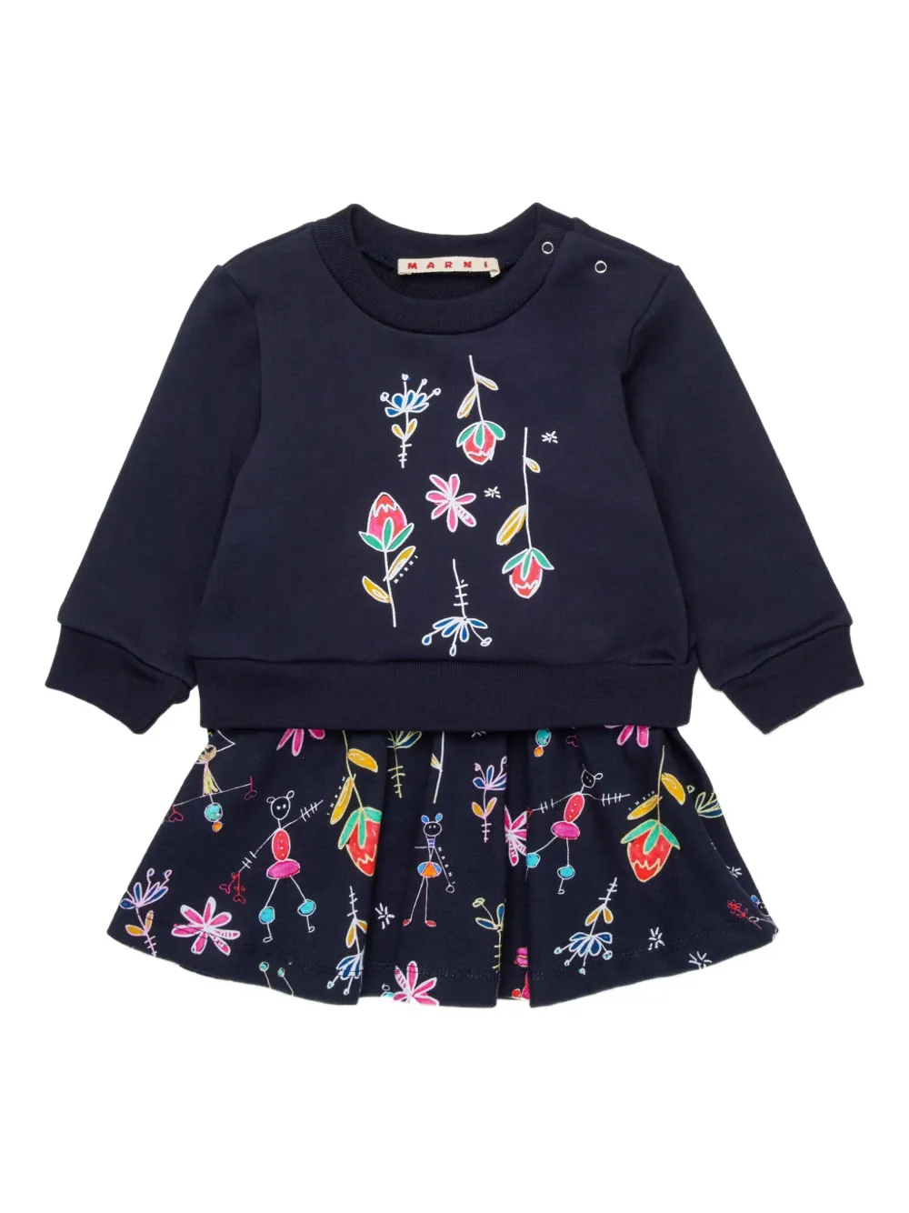 Marni Kids layered dress | Blue | Image 1